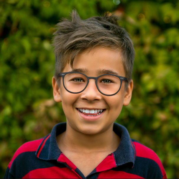 Boys wearing small fit ophthalmic frames collection for style and comfort
