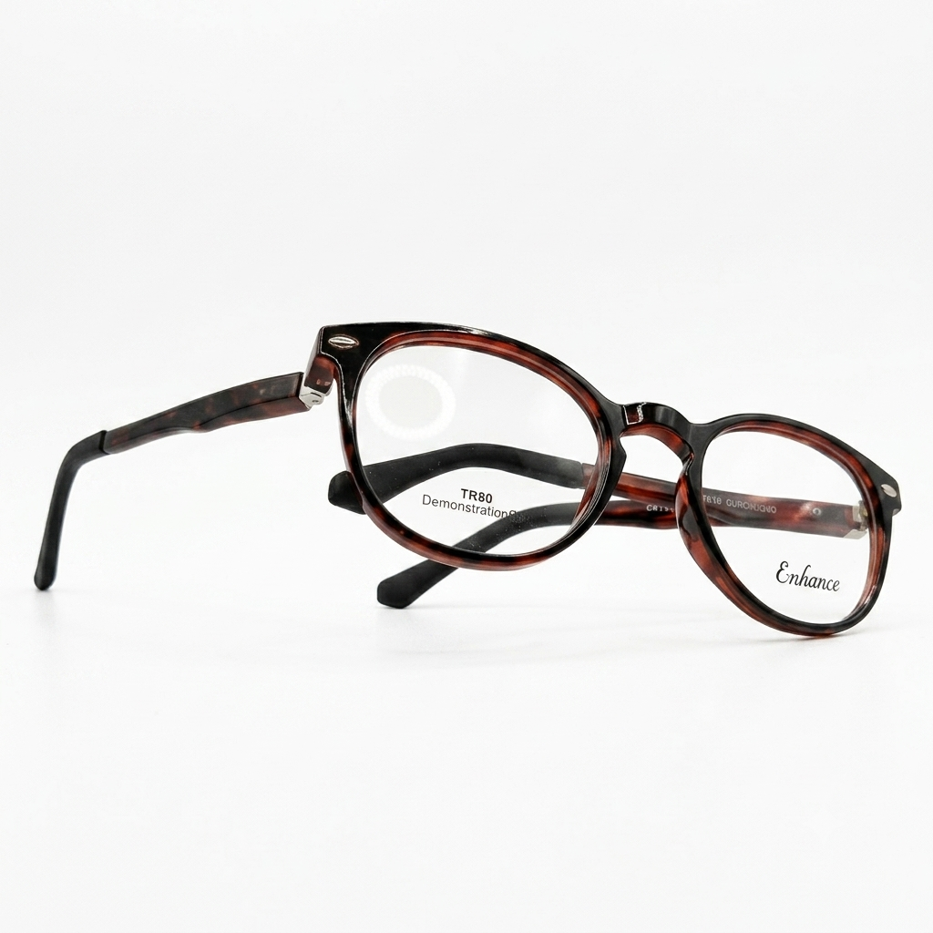 Kids flex frames with spring-loaded hinges for durability and secure fit during play