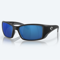 Blackfin Costa Del Mar sunglasses matte black frame with blue mirror and gray polarized lenses