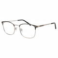 Black and silver pinstripe browline eyeglasses 1:1