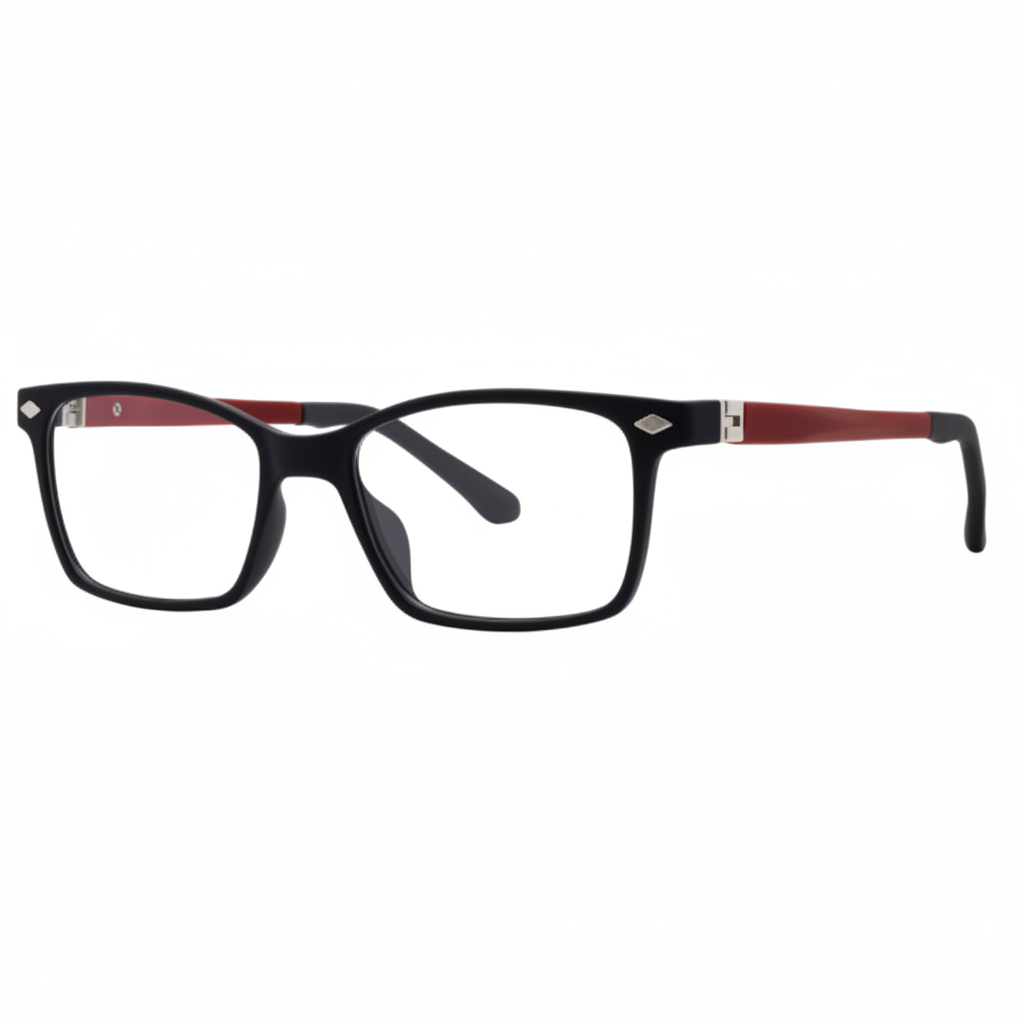 Black/Burgundy Frame - Square Product Image