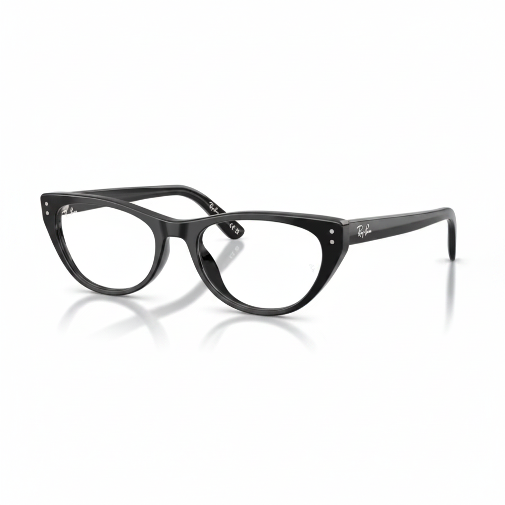 Black Cat-Eye Eyeglasses 1:1