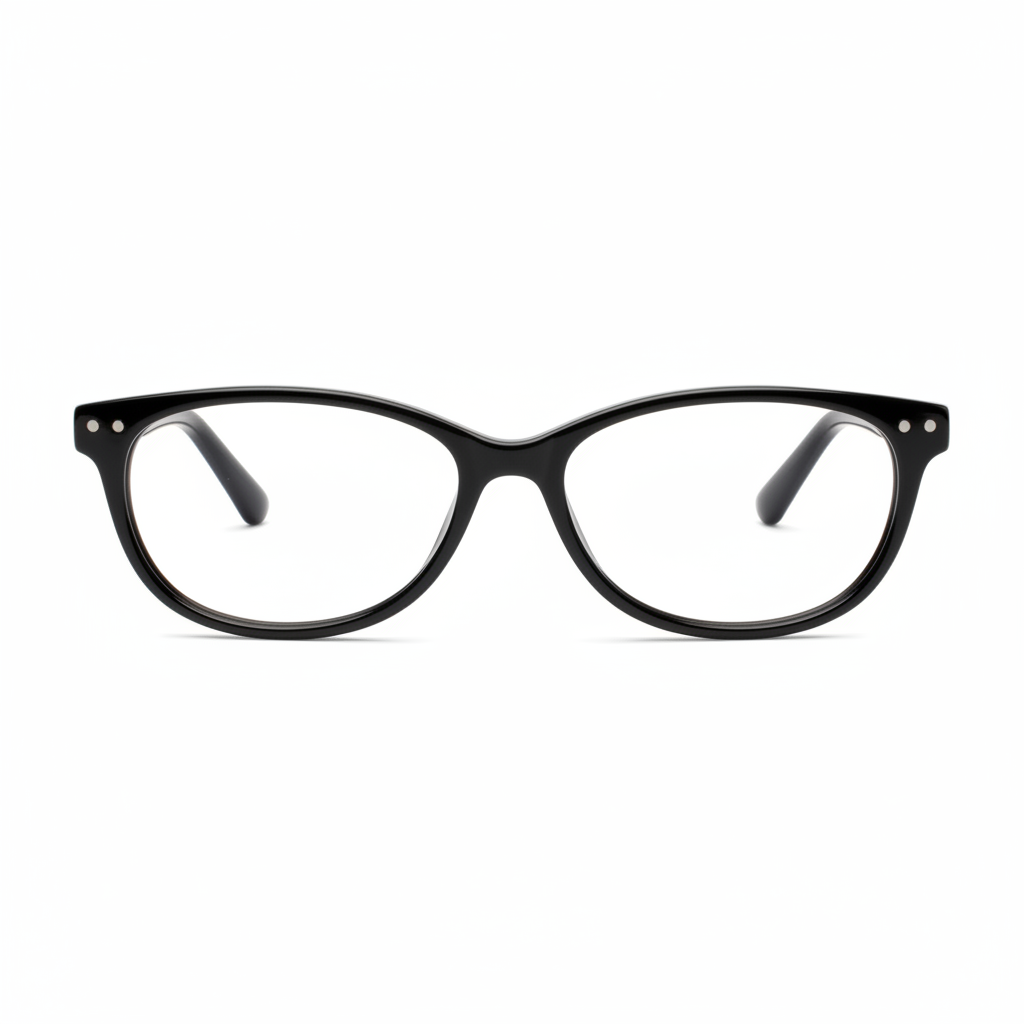 Black Cat-Eye Glasses 1:1