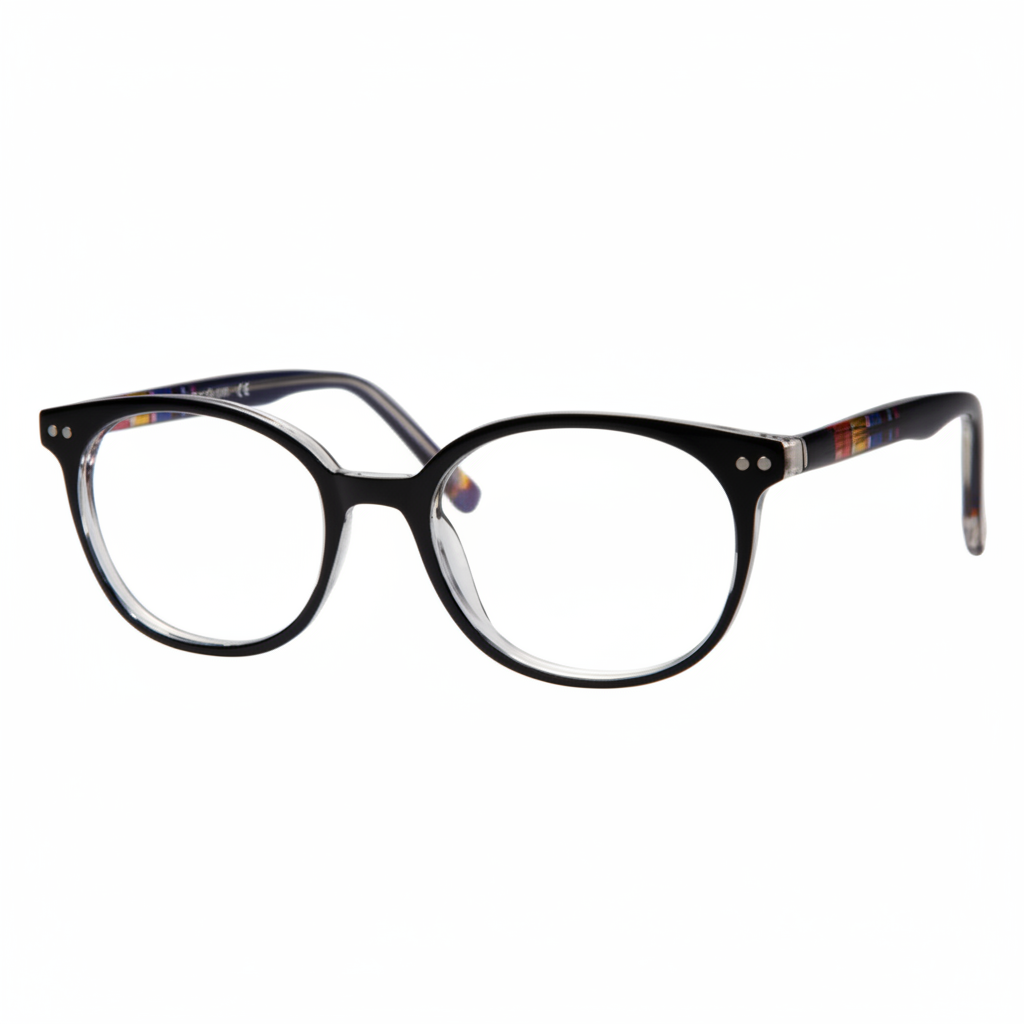 Black Frames with Tortoiseshell Temples – 1:1 Product Image
