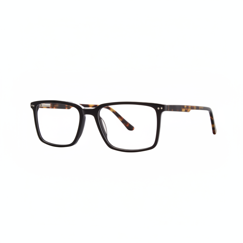 Black Front Tortoiseshell Temple Frame 1:1