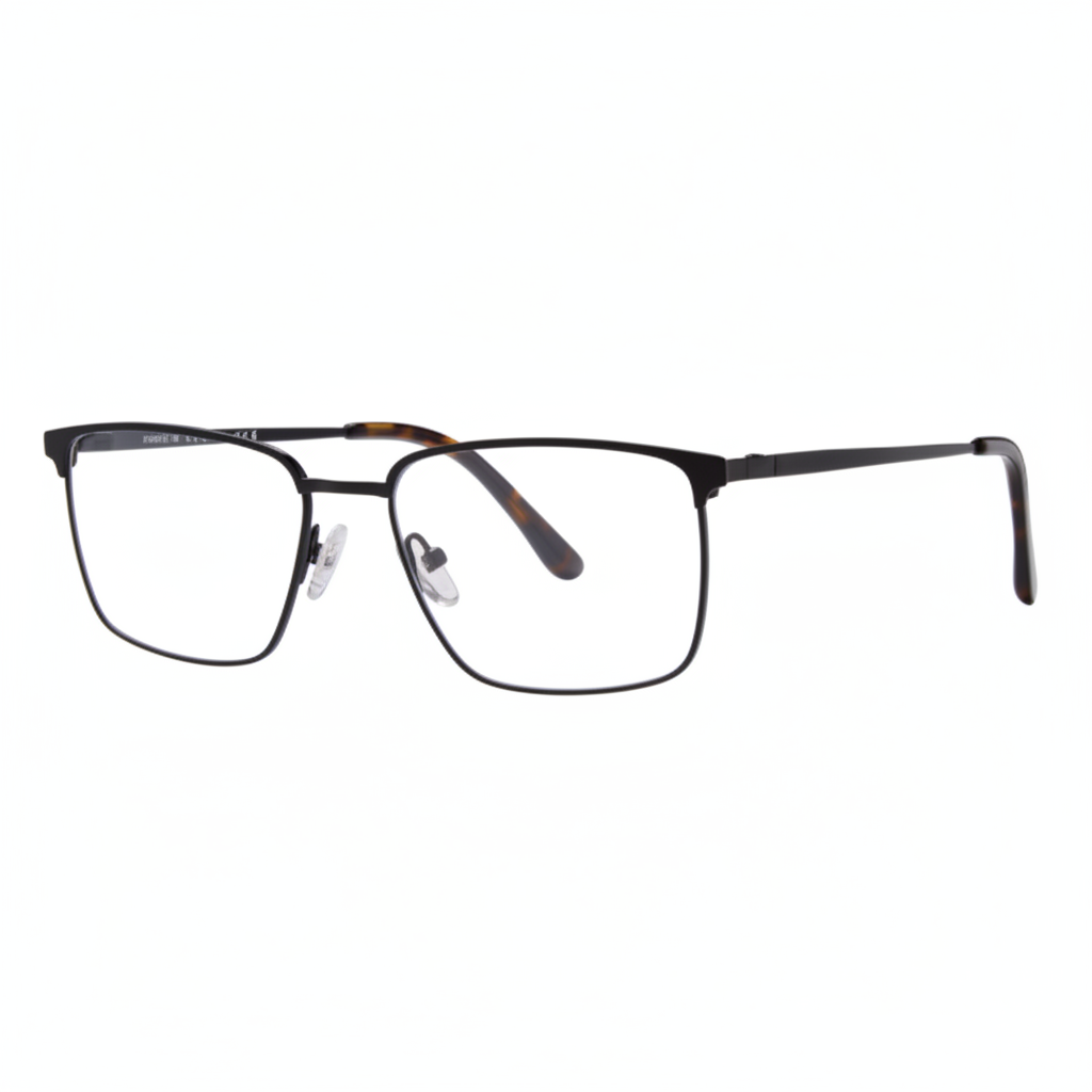Black Rectangle Eyeglasses 1:1