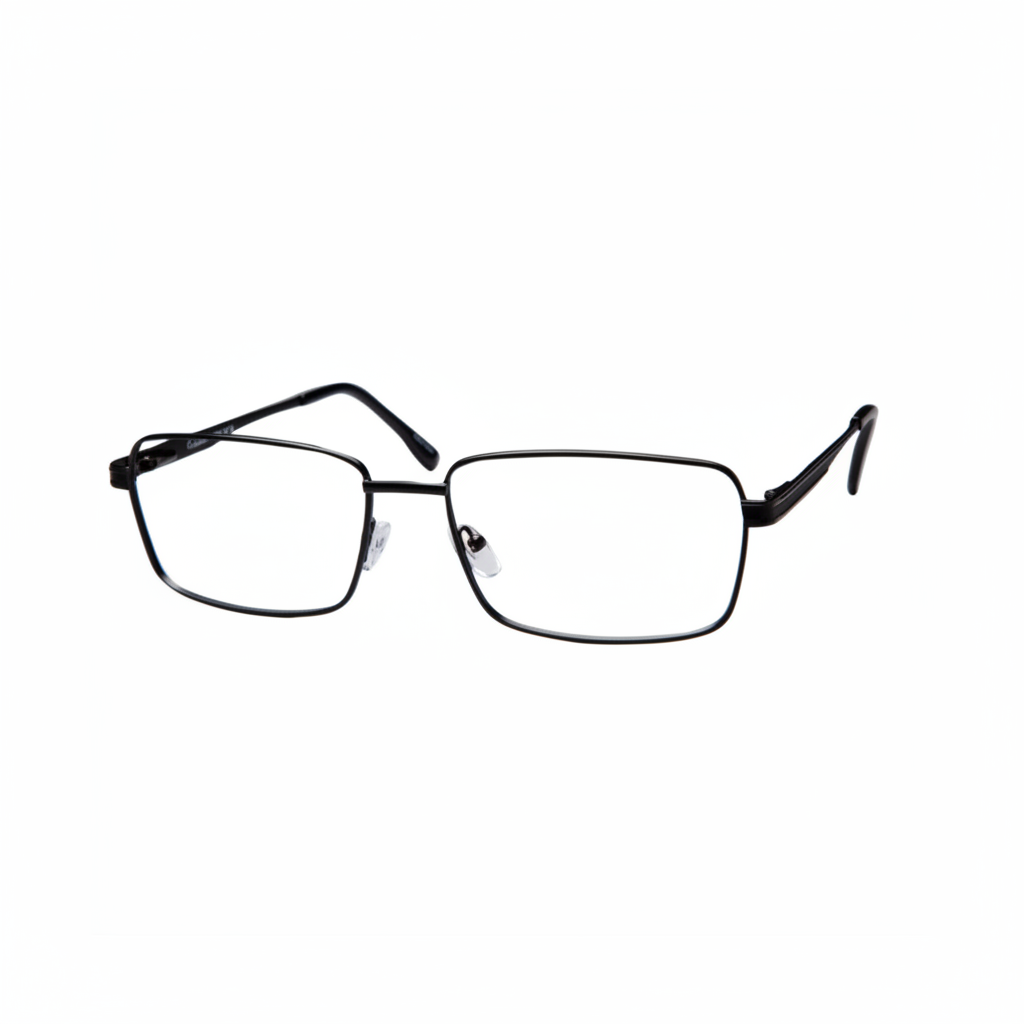 Black Rectangular Eyeglasses 1:1