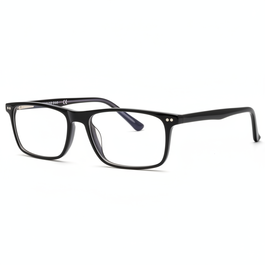 Black Rectangular Glasses 1:1