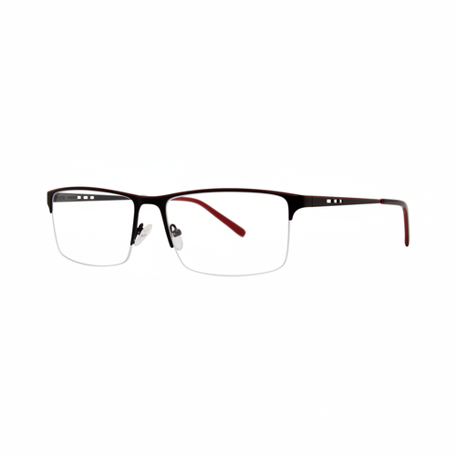 Black Semi-Rimless Eyeglass Frames 1:1
