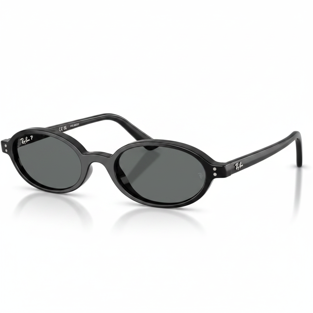 Black Small Oval Sunglasses 1:1
