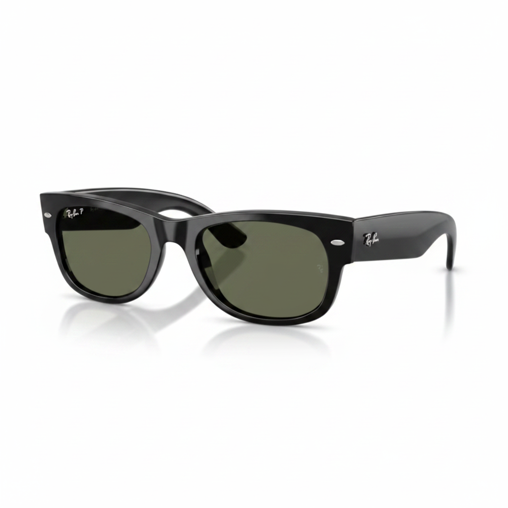 Black Wayfarer Green Lens 1:1