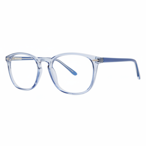 Blue Crystal Round Eyeglasses 1:1