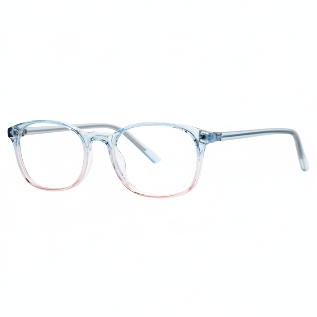 Blue to pink gradient eyeglasses 1:1