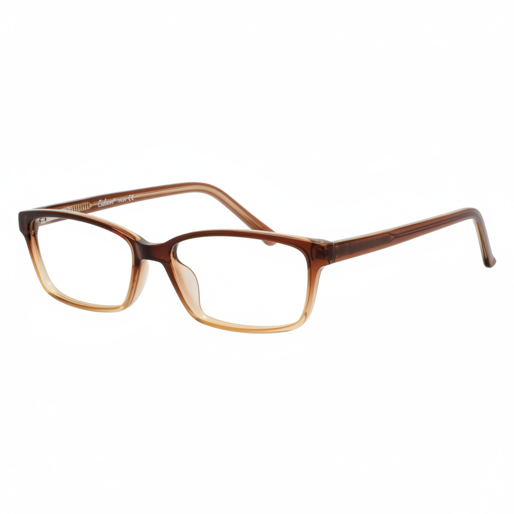 Brown to Amber Gradient Eyeglasses 1:1