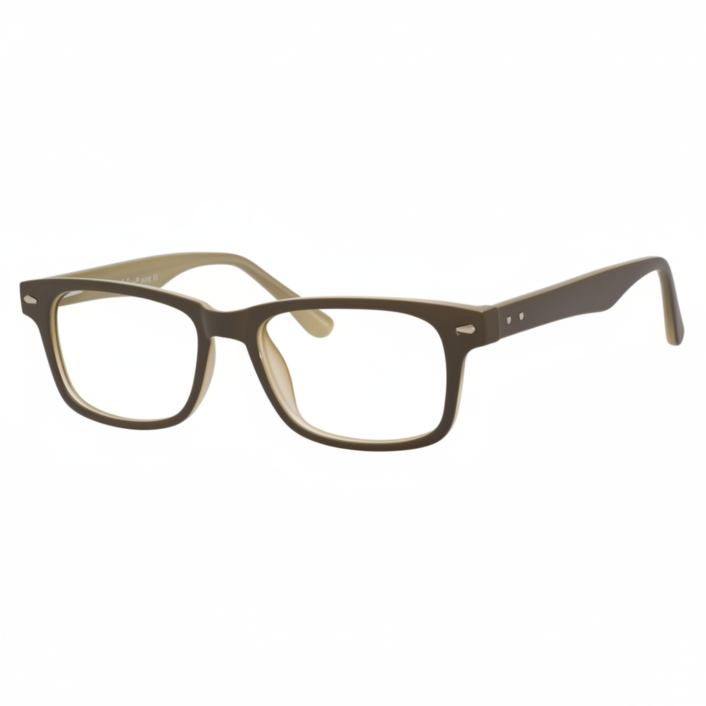 Brown Two-Tone Eyeglasses 1:1