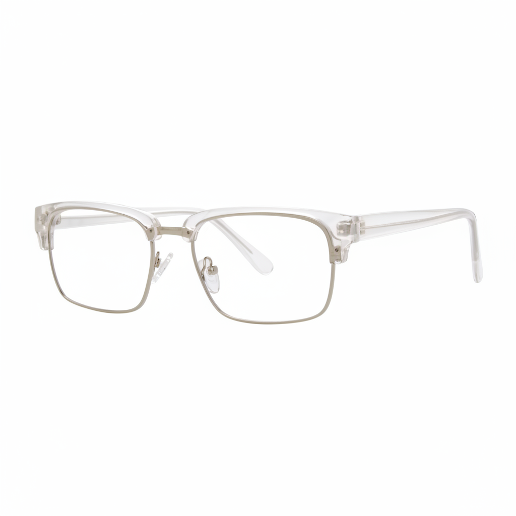 Clear Crystal Browline Eyeglasses 1:1