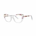 Clear floral cat-eye frames – 1:1 square