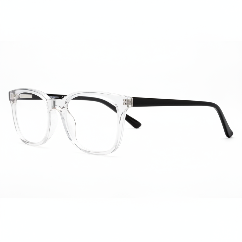 Clear Frame Black Temple Eyeglasses Product Image