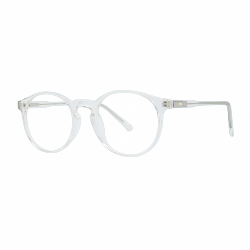Clear Round Eyeglasses — 1:1