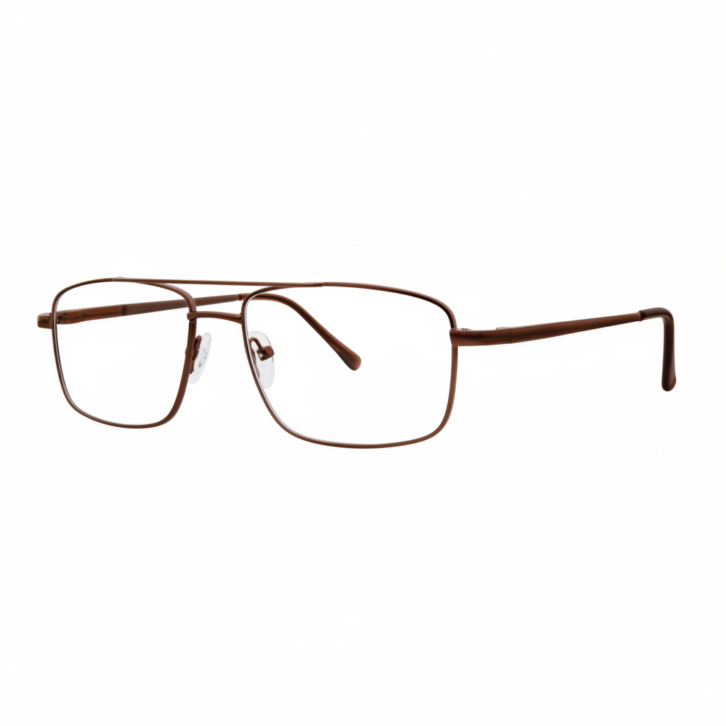 Dark Brown Aviator Double Bridge Eyeglasses 1:1
