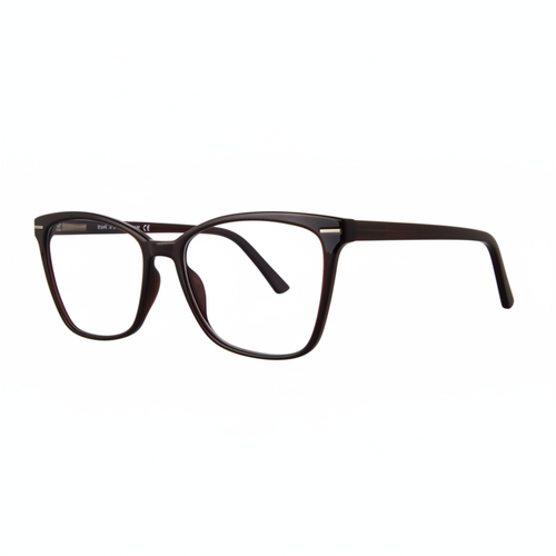 Dark Brown Eyeglasses – Square Product Image