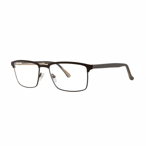 Dark Brown Rectangular Eyeglasses 1:1
