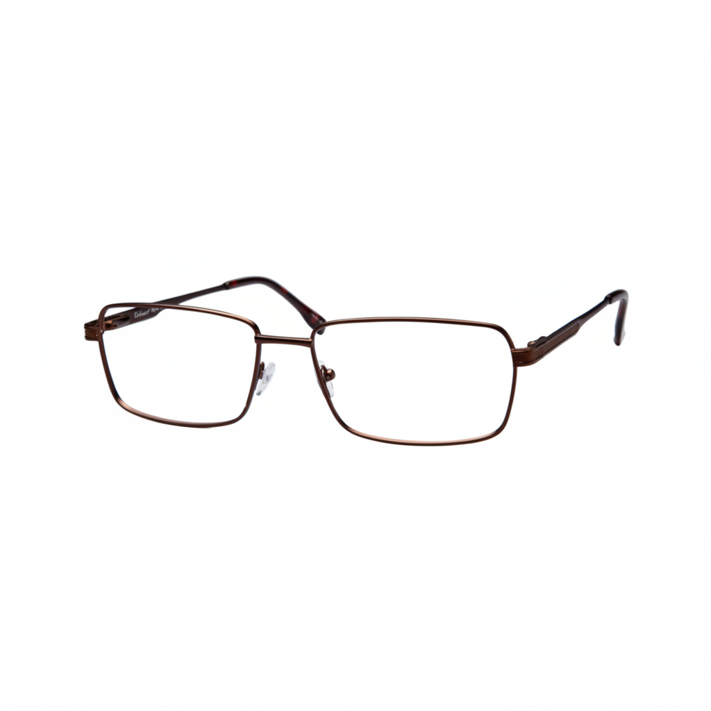 Dark Brown Rectangular Eyeglasses 1:1