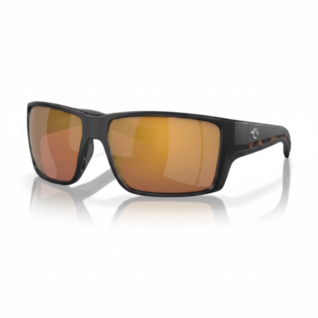 Dark Frame Gold Mirror Sunglasses — 1:1
