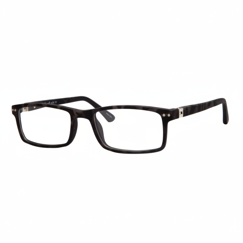 Dark Marbled Rectangular Eyeglasses – 1:1 Product Image