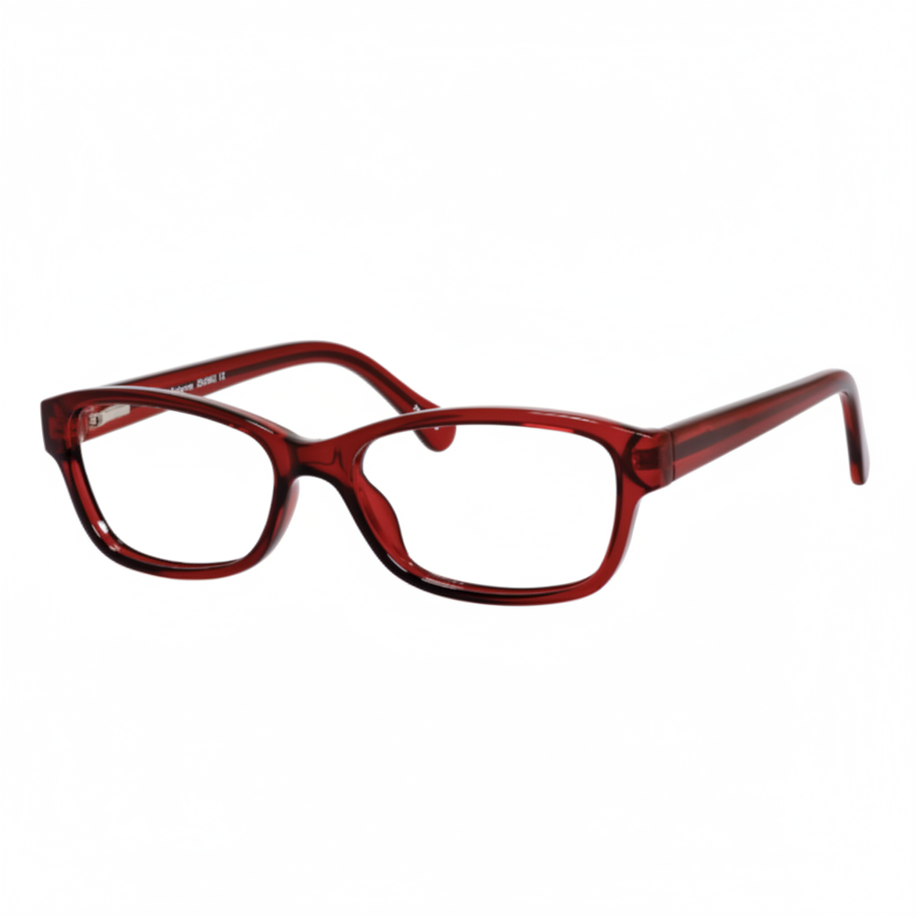 Deep Red Eyeglasses 1:1