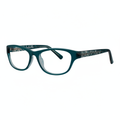 Deep Teal Cat-Eye Glasses 1:1