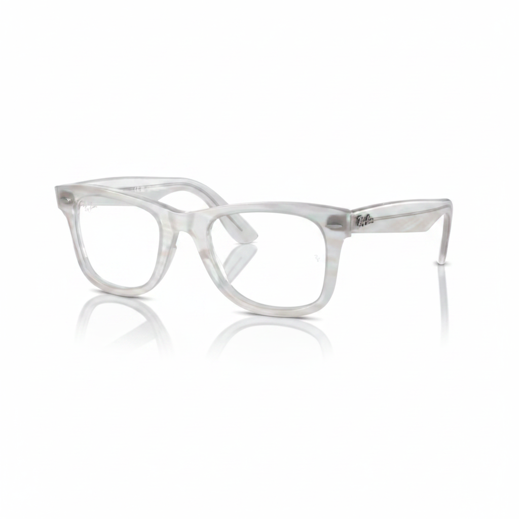 Frosted White Wayfarer Eyeglasses 1:1