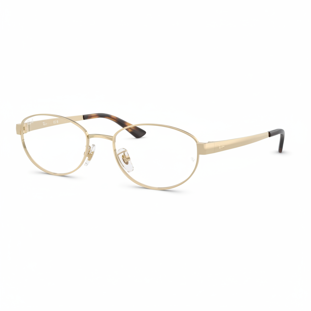 Gold Oval Eyeglasses 1:1