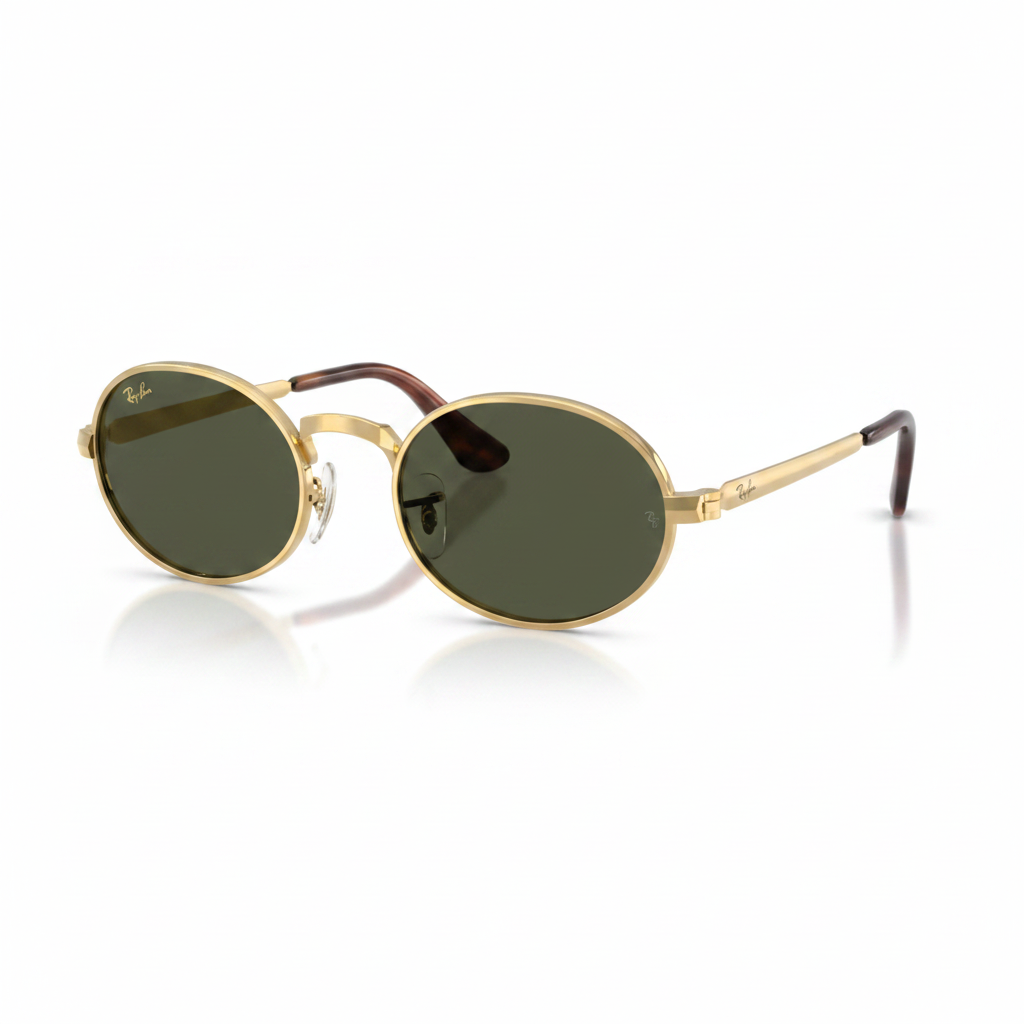 Gold Oval Sunglasses 1:1