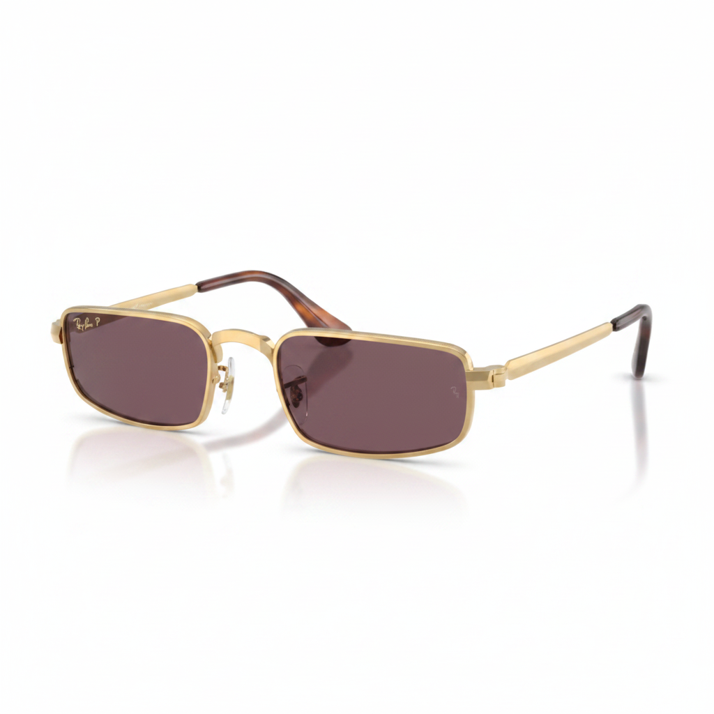 Gold Rectangular Sunglasses 1:1