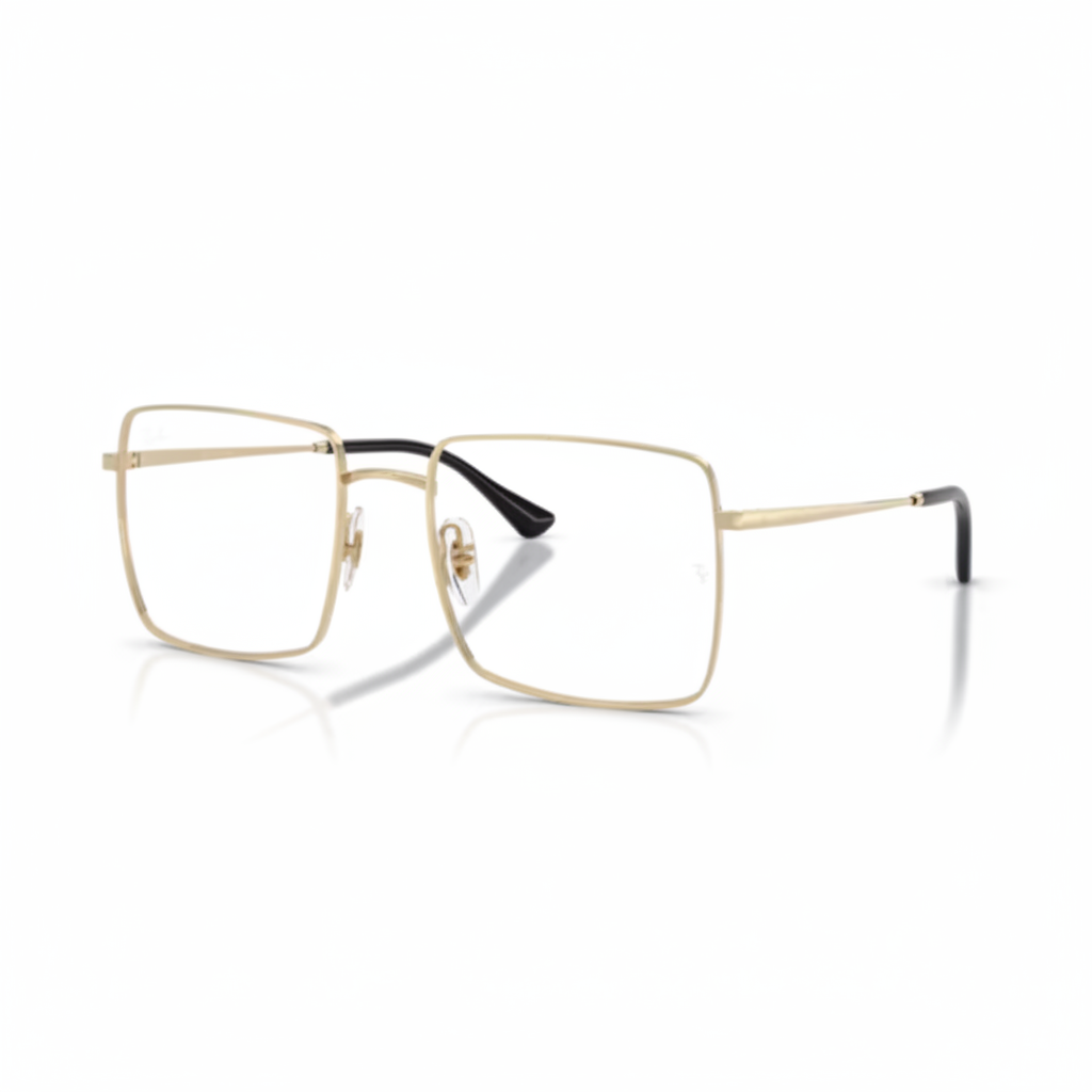 Gold Square Eyeglasses 1:1