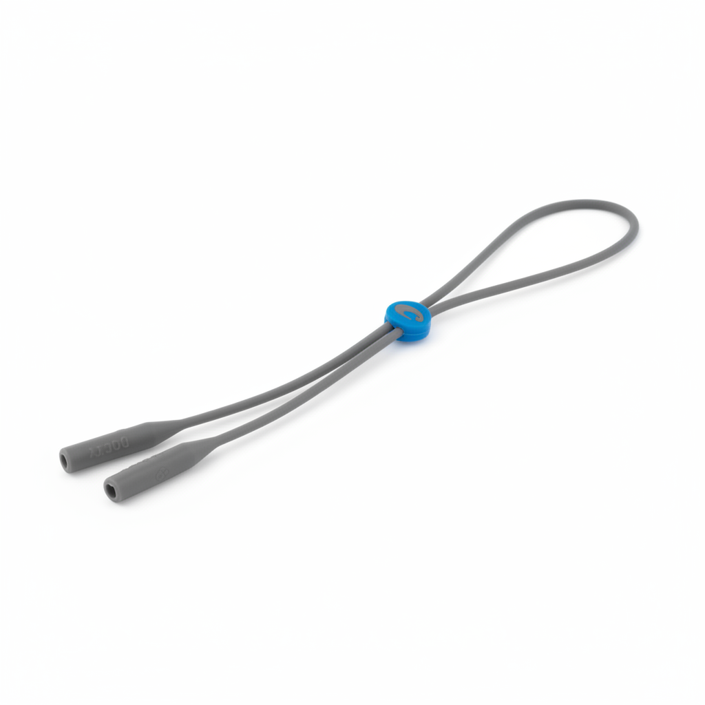 Gray Eyeglass Retainer Cord – 1:1