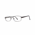 Gunmetal Gray Full-Rim Rectangular Eyeglasses 1:1