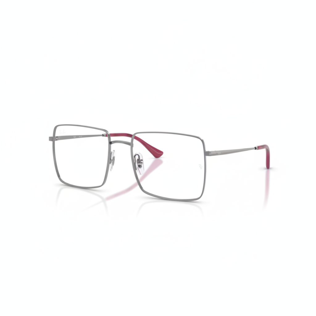 Gunmetal Pink Square Eyeglasses 1:1