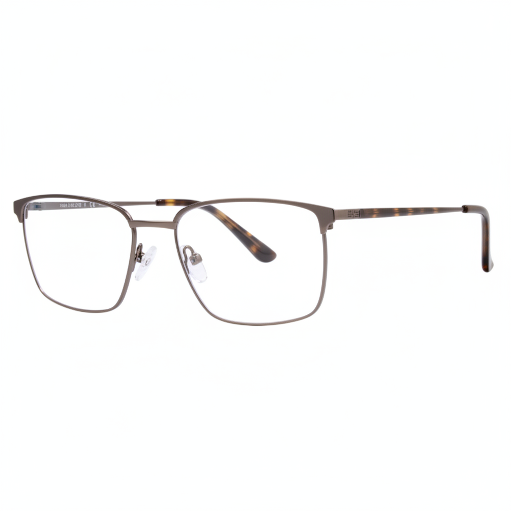 Gunmetal Rectangle Eyeglasses 1:1
