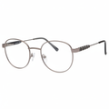 Gunmetal round oversized eyeglasses 1:1