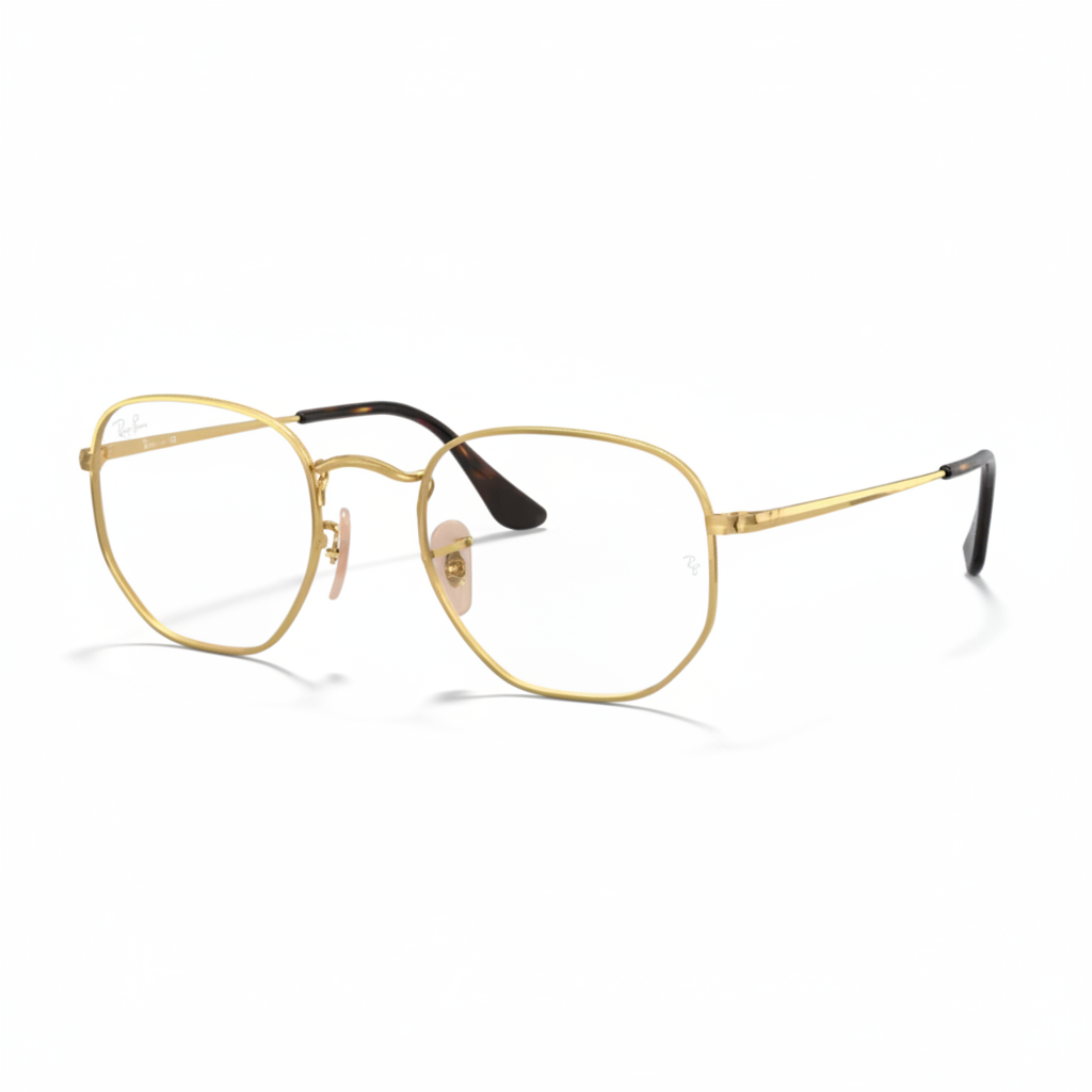 Hexagonal Gold Eyeglasses 1:1