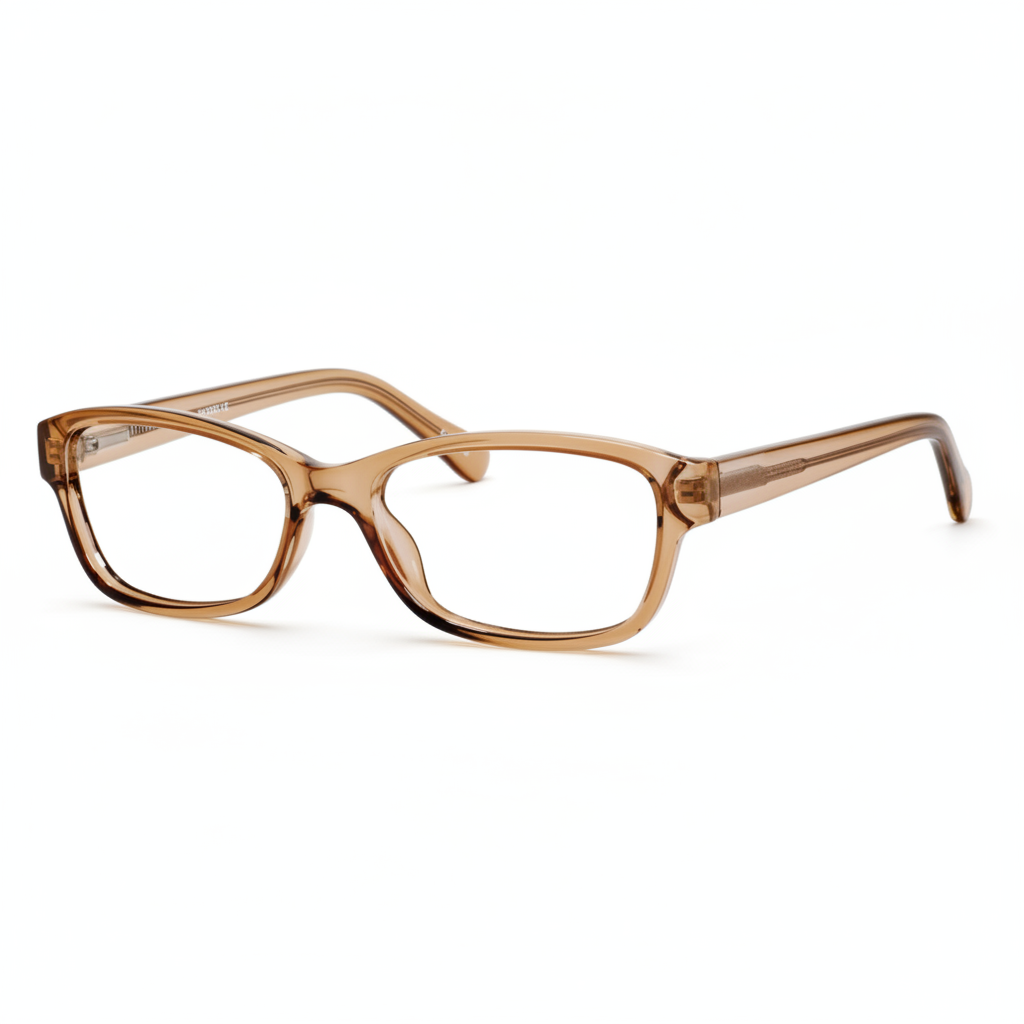 Honey Brown Crystal Eyeglasses 1:1