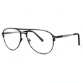 Matte black aviator eyeglasses 1:1