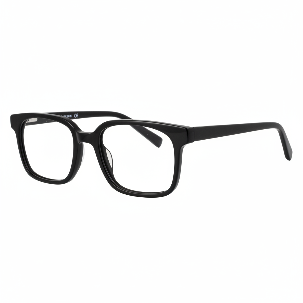 Matte black eyeglasses 1:1