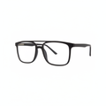 Matte Black Rectangular Aviator Frame 1:1