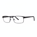Matte Black Rectangular Eyeglasses 1:1