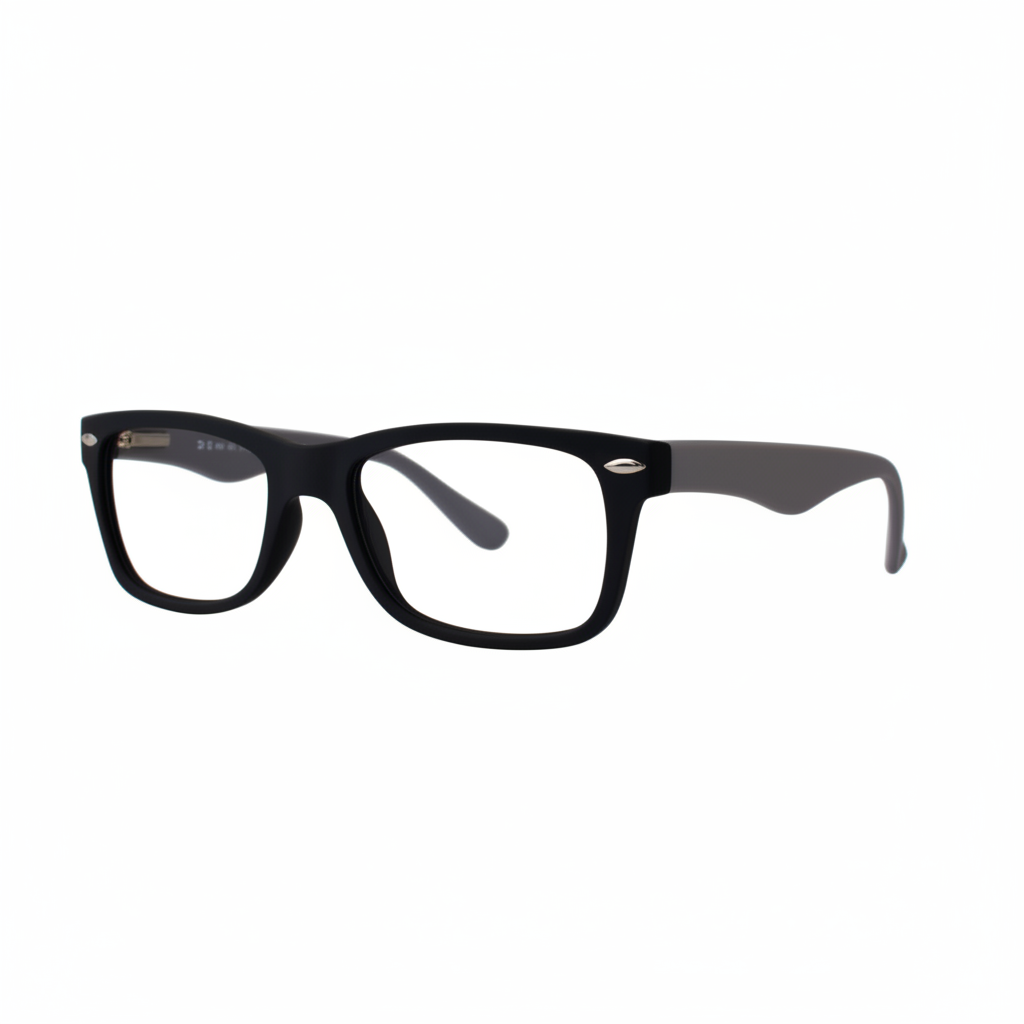 Matte Black Wayfarer Eyeglasses