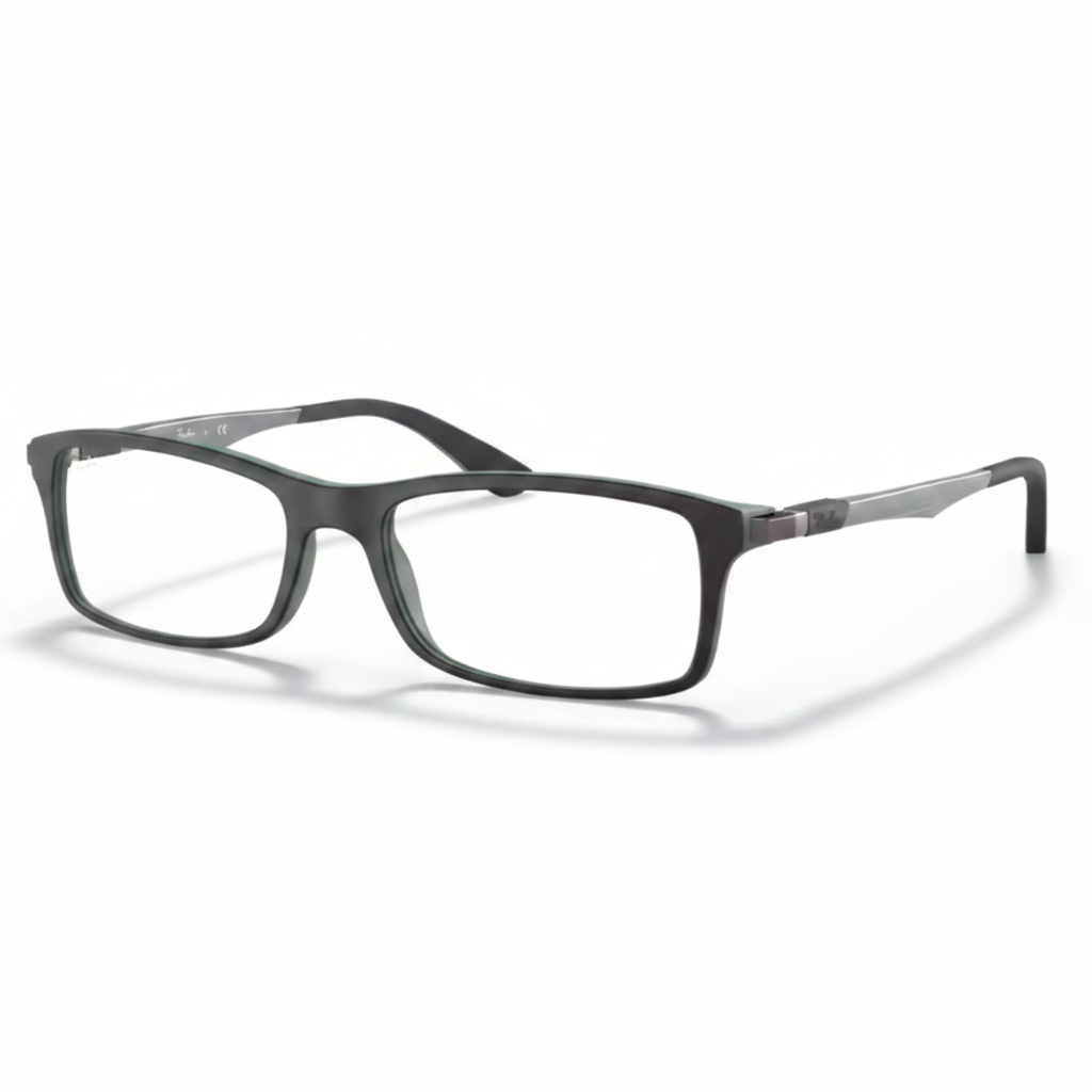Matte Dark Grey Rectangular Eyeglasses 1:1