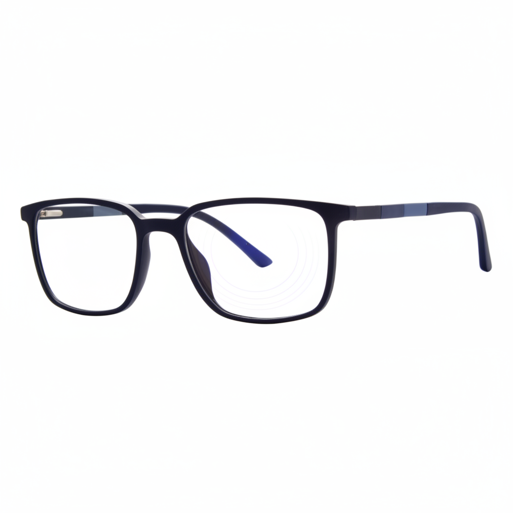 Navy Black Rectangular Eyeglasses 1:1